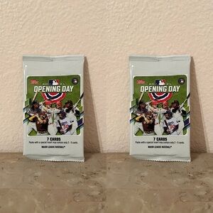 2021 Topps MLB Baseball Opening Day Pack (7 Cards) Factory Sealed Set of 2 Packs